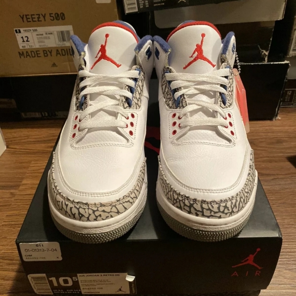 Nike Air Jordan 3 True Blue - Picture 1 of 4